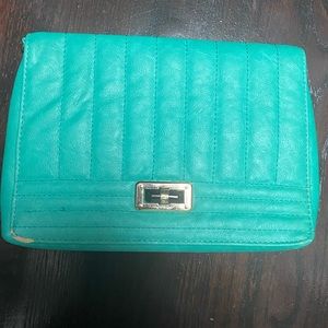 Teal clutch